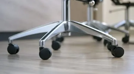 Replacement bases, wheels, armrests, and mechanisms